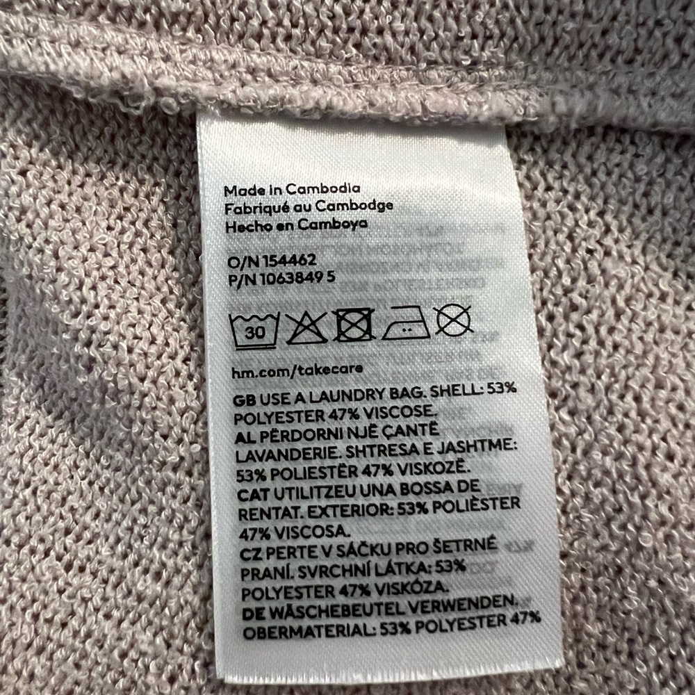 H&M Short Sleeve Knit Polo Top in Light Beige - Picture 6 of 6